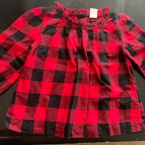 Adorable Red Plaid Gap 2T shirt